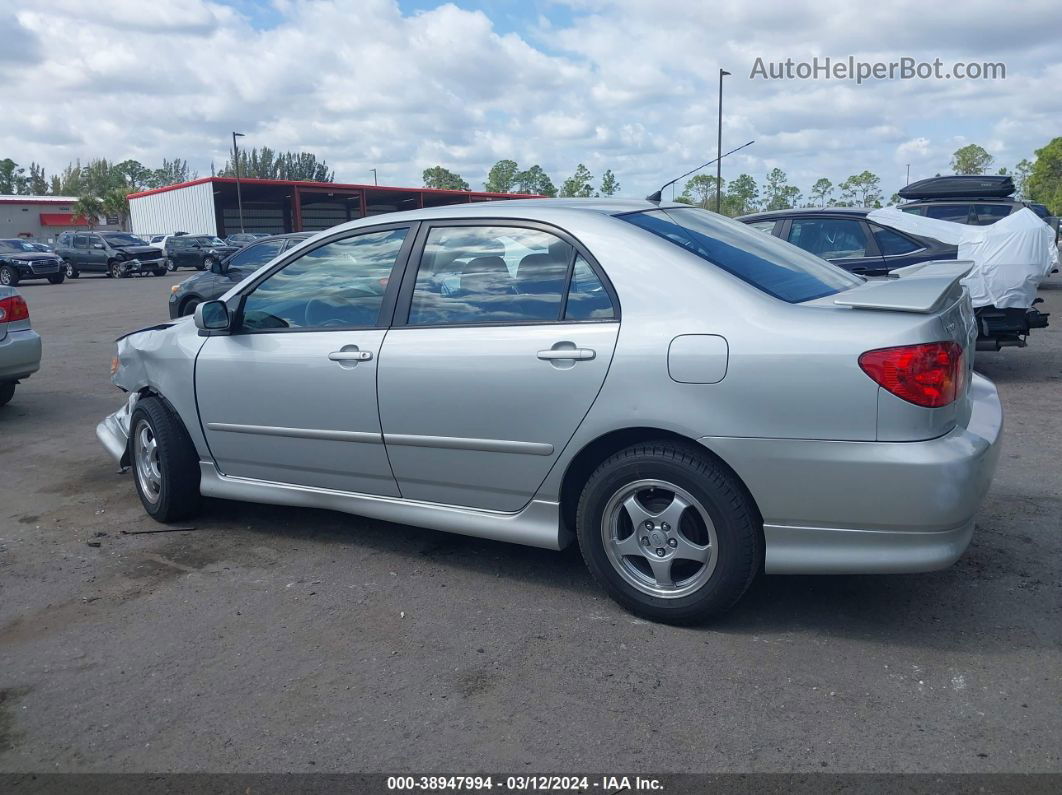 2004 Toyota Corolla S Silver vin: 1NXBR32E84Z221932