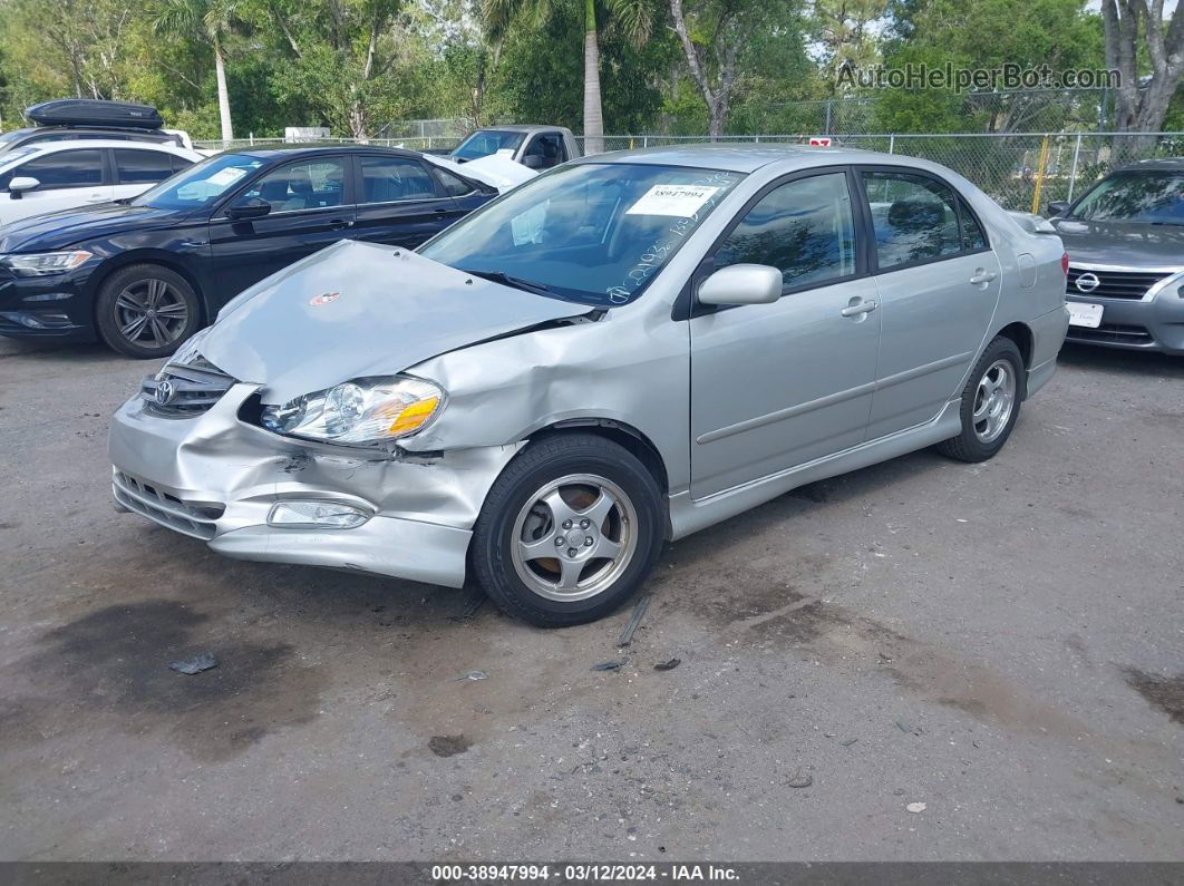 2004 Toyota Corolla S Silver vin: 1NXBR32E84Z221932