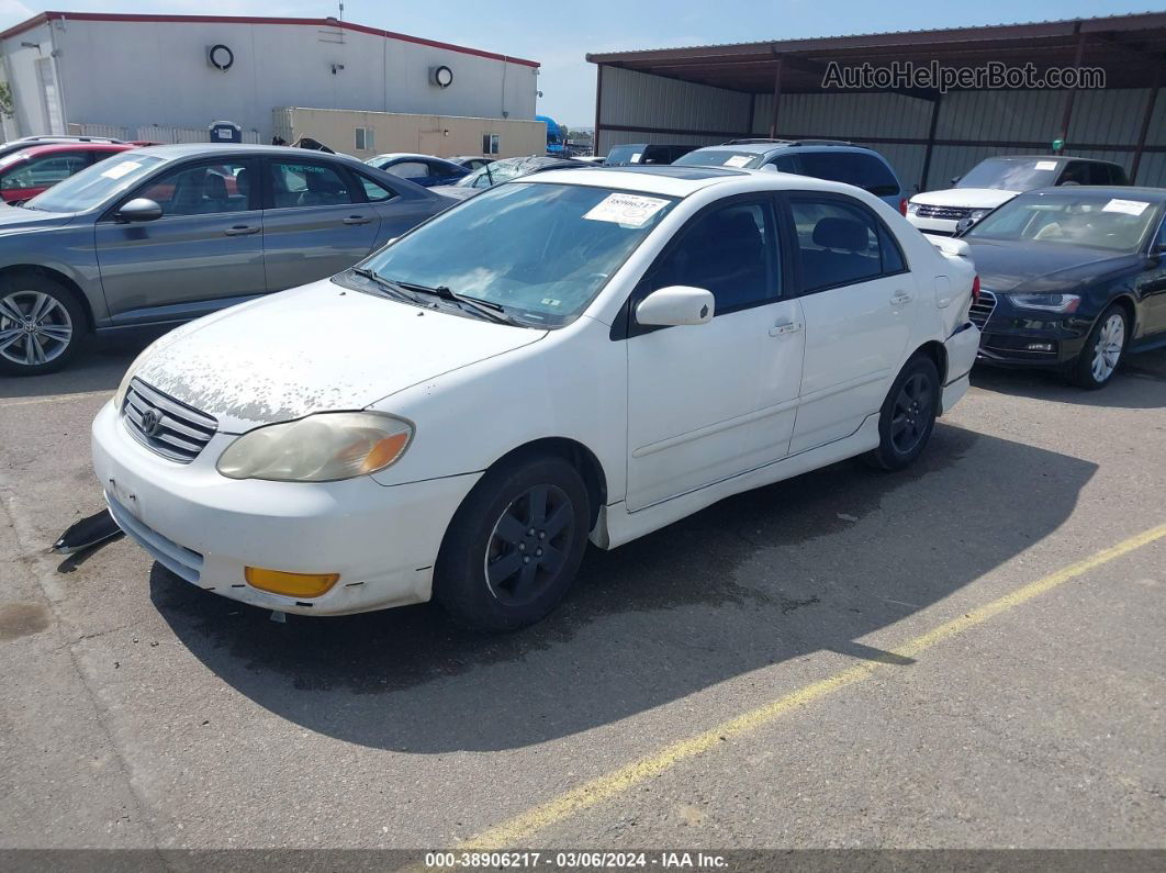 2004 Toyota Corolla S White vin: 1NXBR32E84Z228282