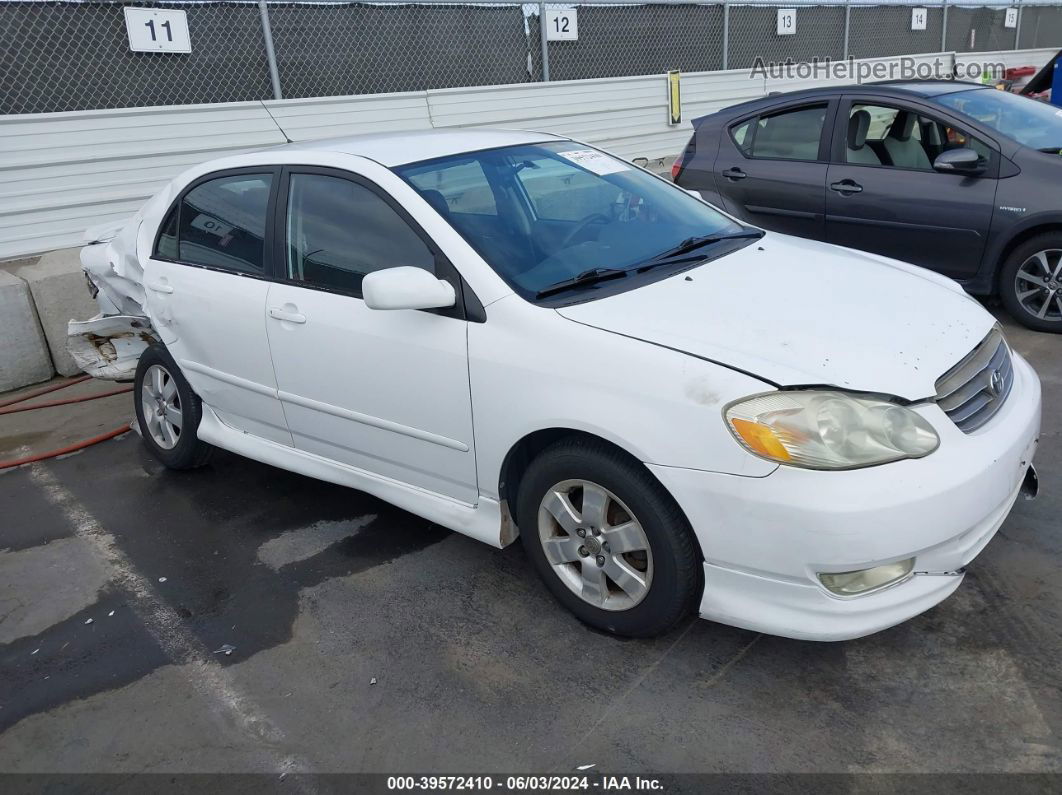 2004 Toyota Corolla S White vin: 1NXBR32E84Z229478