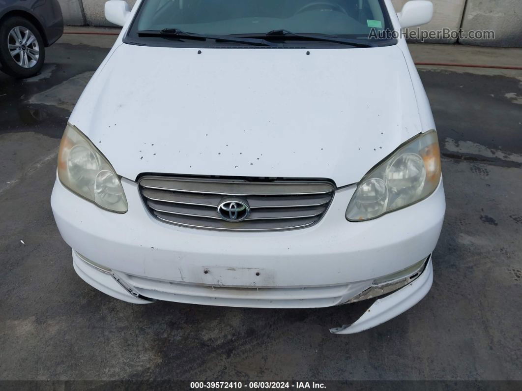 2004 Toyota Corolla S White vin: 1NXBR32E84Z229478