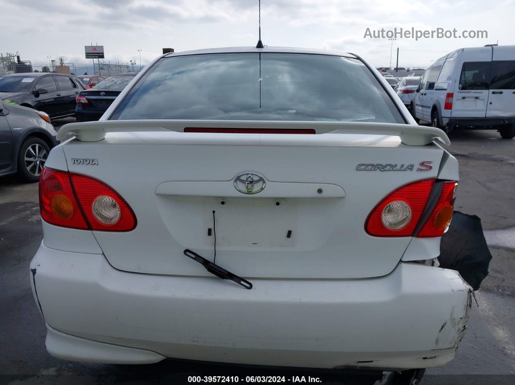 2004 Toyota Corolla S White vin: 1NXBR32E84Z229478