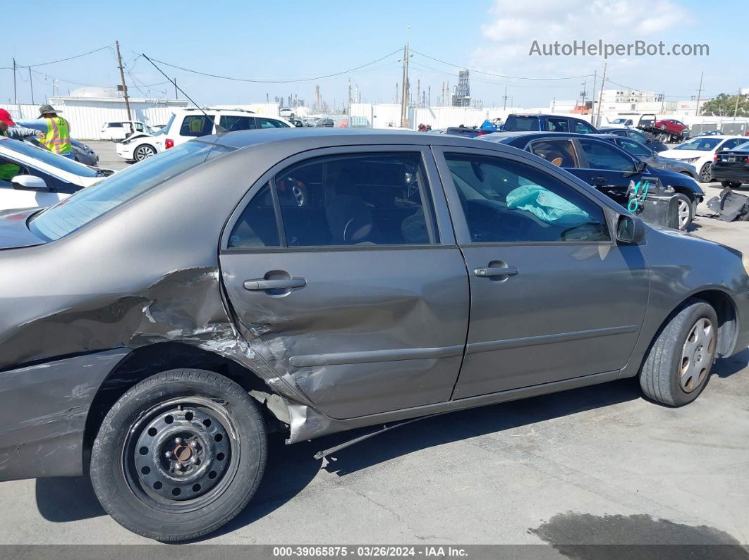 2004 Toyota Corolla Ce Gray vin: 1NXBR32E84Z237354