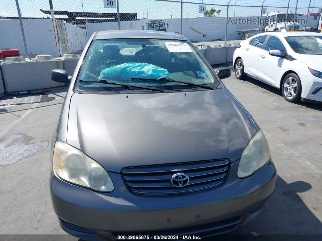 2004 Toyota Corolla Ce Gray vin: 1NXBR32E84Z237354