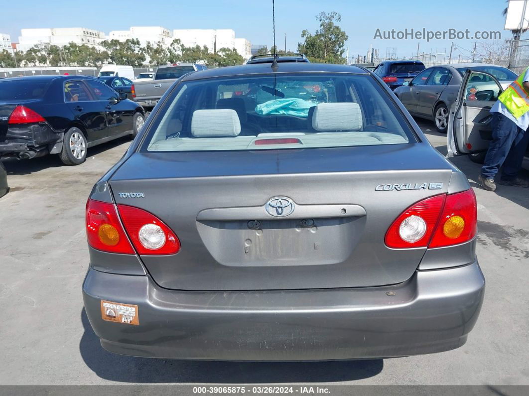 2004 Toyota Corolla Ce Gray vin: 1NXBR32E84Z237354