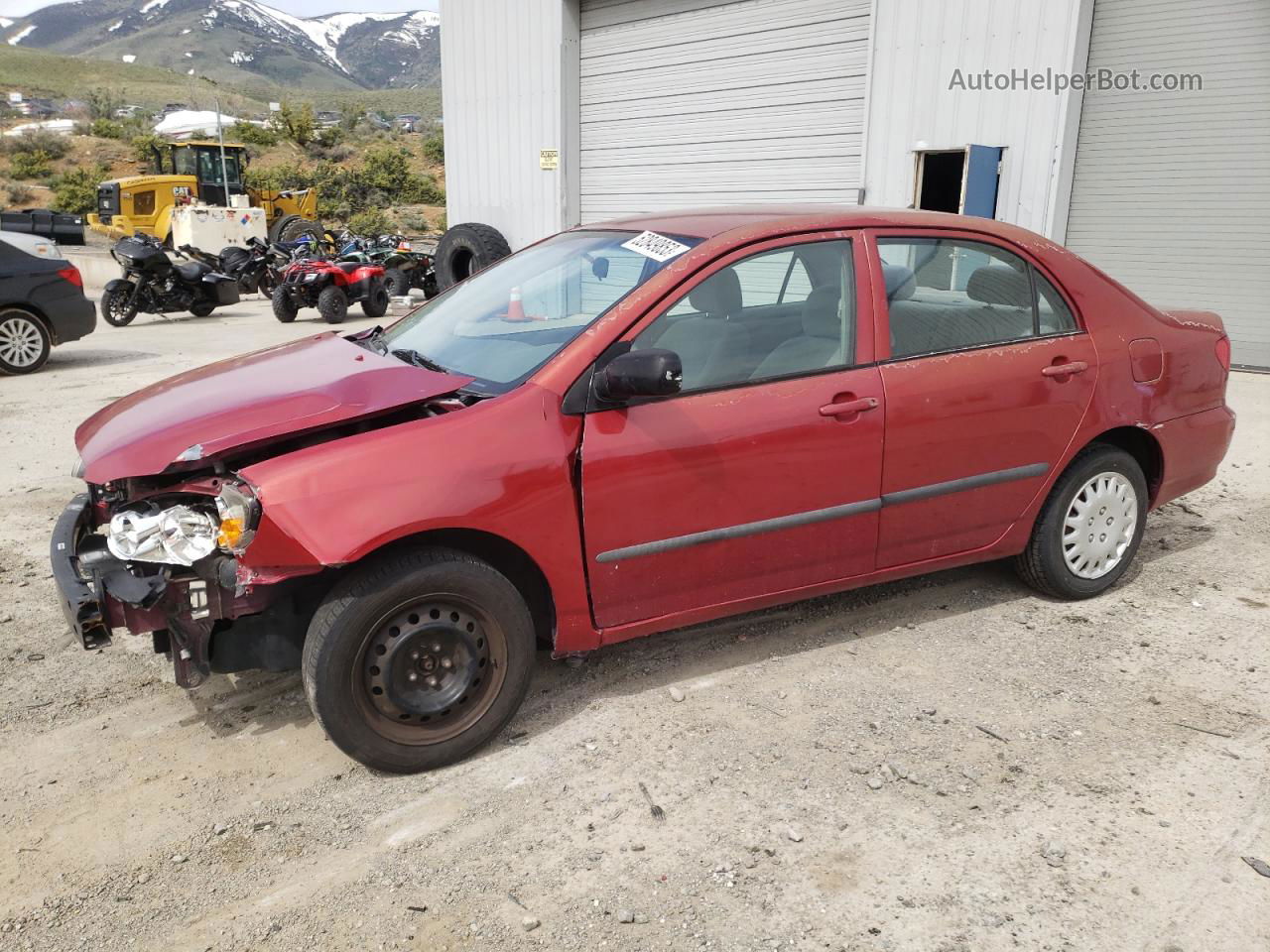 2004 Toyota Corolla Ce Red vin: 1NXBR32E84Z252405