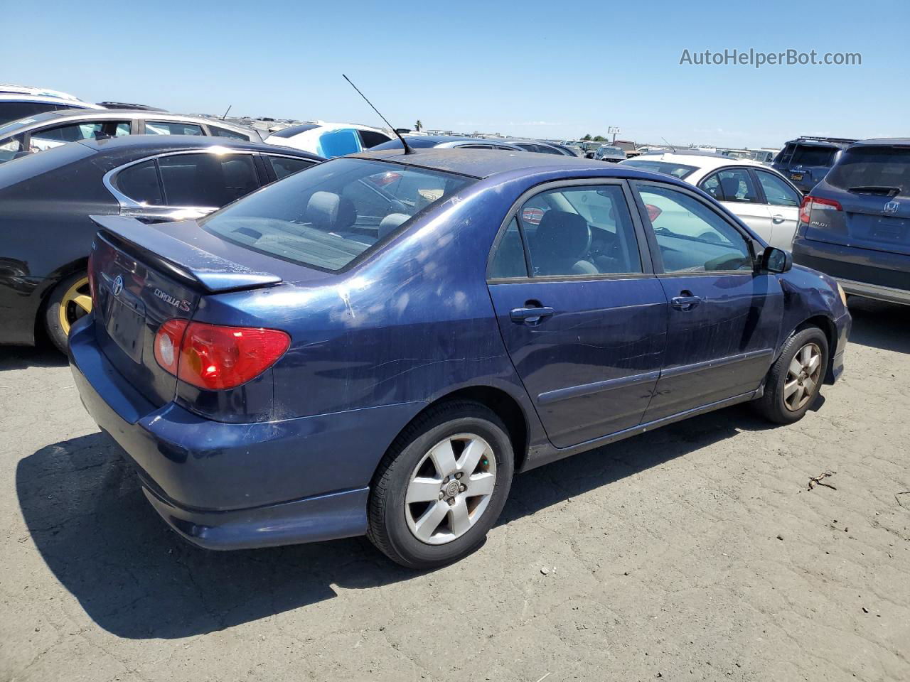 2004 Toyota Corolla Ce Blue vin: 1NXBR32E84Z258169