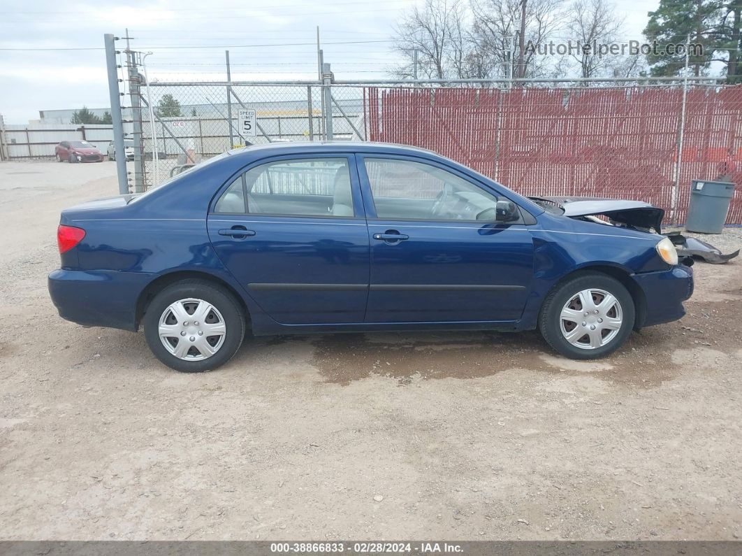 2004 Toyota Corolla Ce Blue vin: 1NXBR32E84Z270709