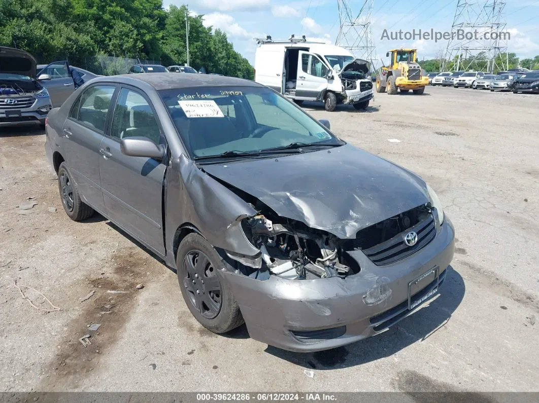 2004 Toyota Corolla Le Серый vin: 1NXBR32E84Z294959