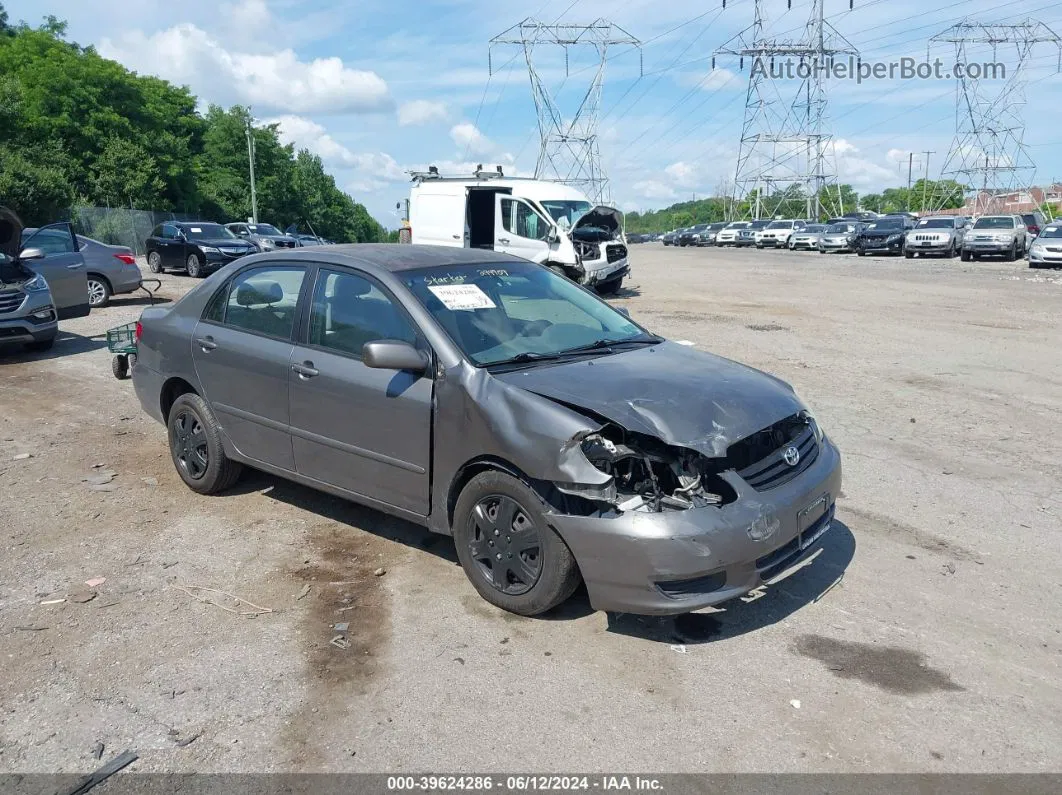 2004 Toyota Corolla Le Серый vin: 1NXBR32E84Z294959