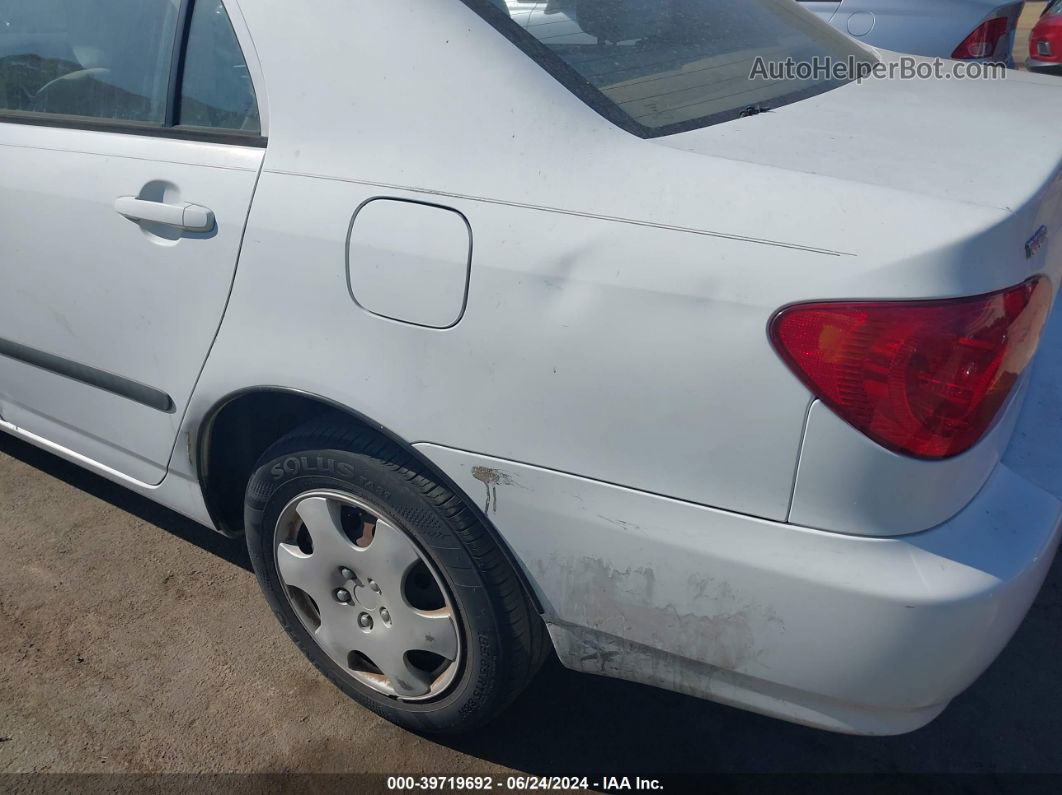 2004 Toyota Corolla Ce White vin: 1NXBR32E84Z309928