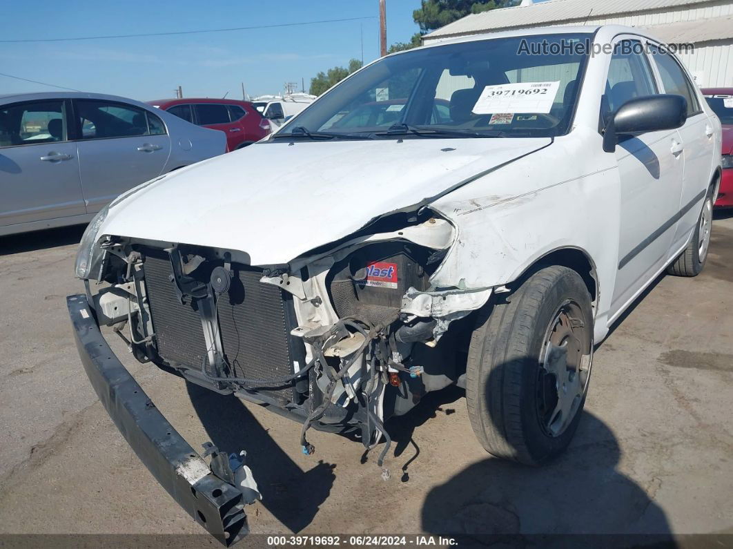 2004 Toyota Corolla Ce White vin: 1NXBR32E84Z309928