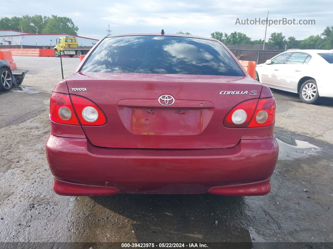 2005 Toyota Corolla S Red vin: 1NXBR32E85Z402577