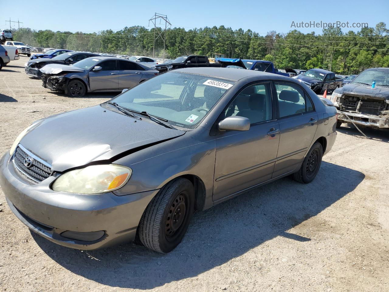 2005 Toyota Corolla Ce Gray vin: 1NXBR32E85Z414762