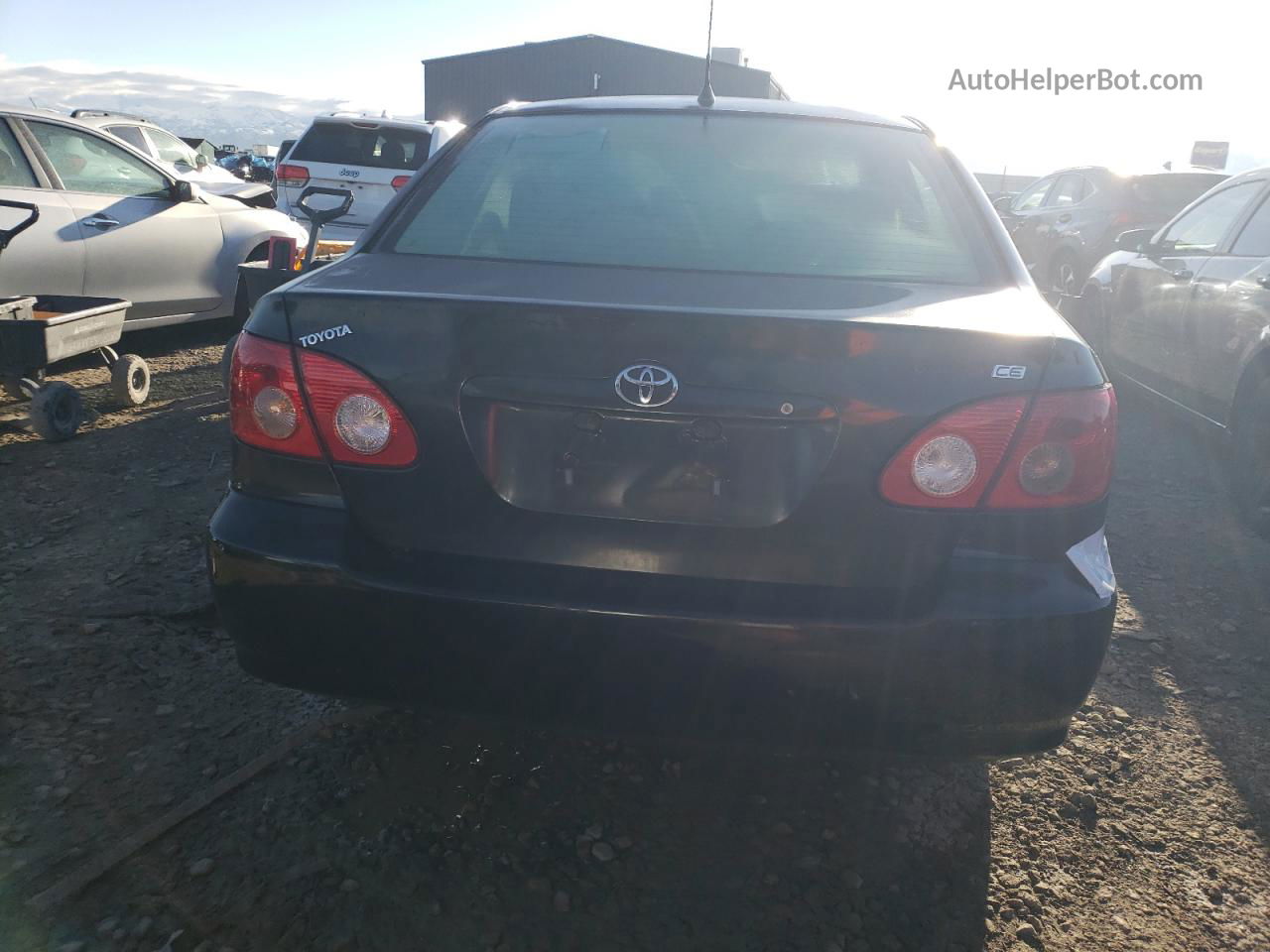 2005 Toyota Corolla Ce Black vin: 1NXBR32E85Z477697