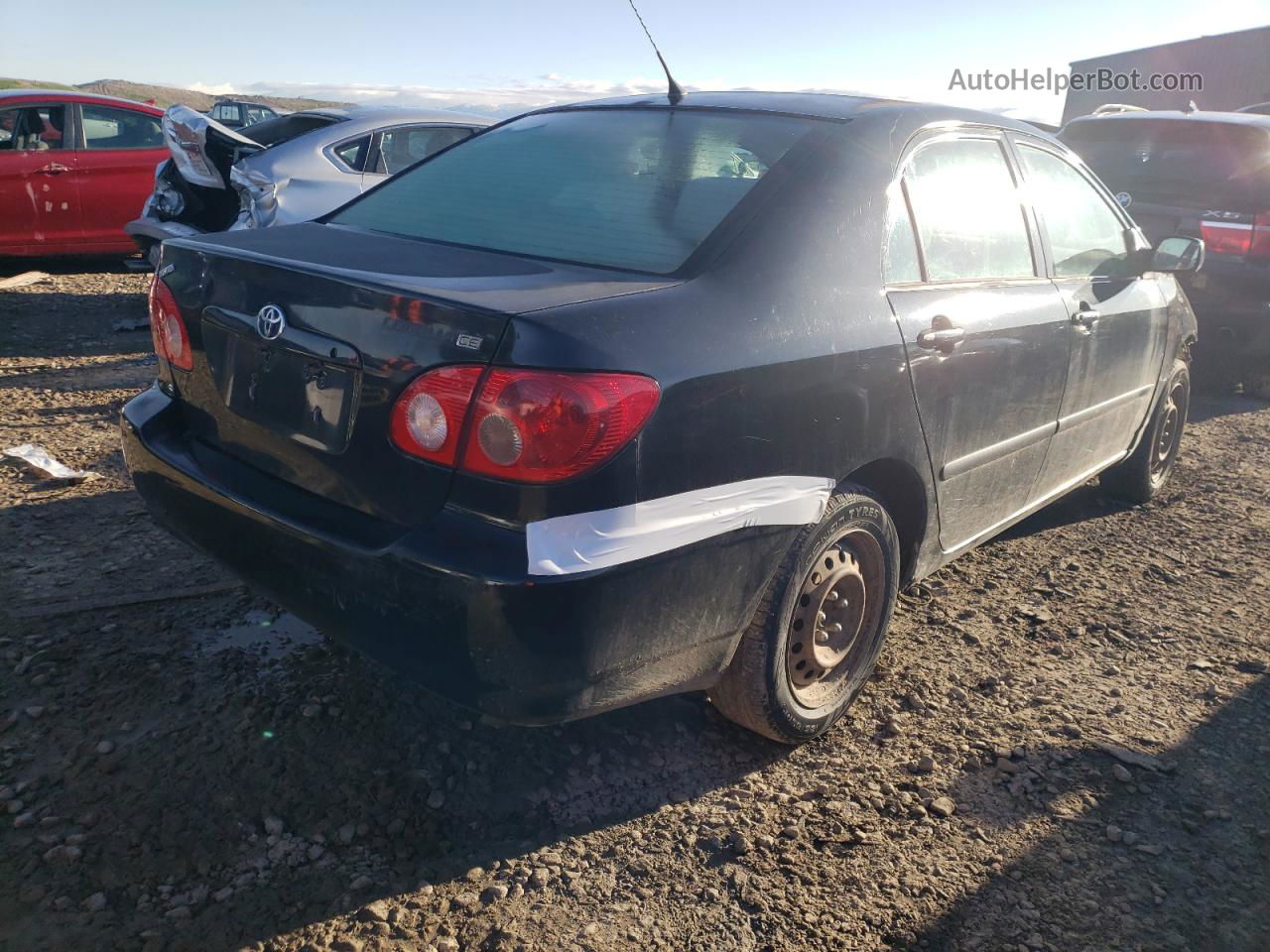 2005 Toyota Corolla Ce Black vin: 1NXBR32E85Z477697