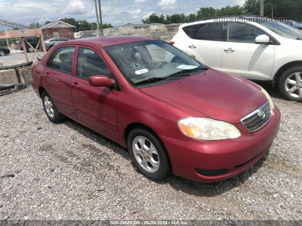 2008 Toyota Corolla Le Maroon vin: 1NXBR32E88Z020781