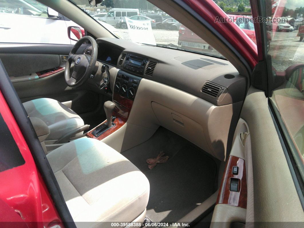 2008 Toyota Corolla Le Maroon vin: 1NXBR32E88Z020781