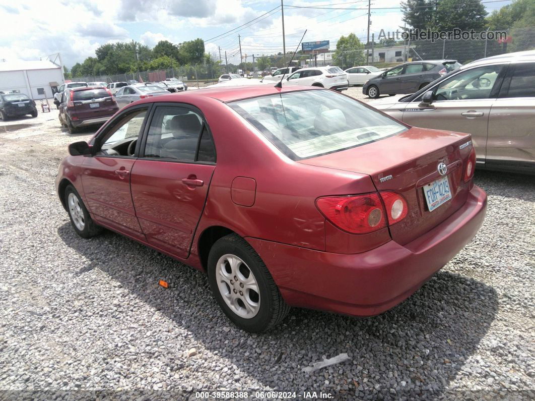 2008 Toyota Corolla Le Maroon vin: 1NXBR32E88Z020781