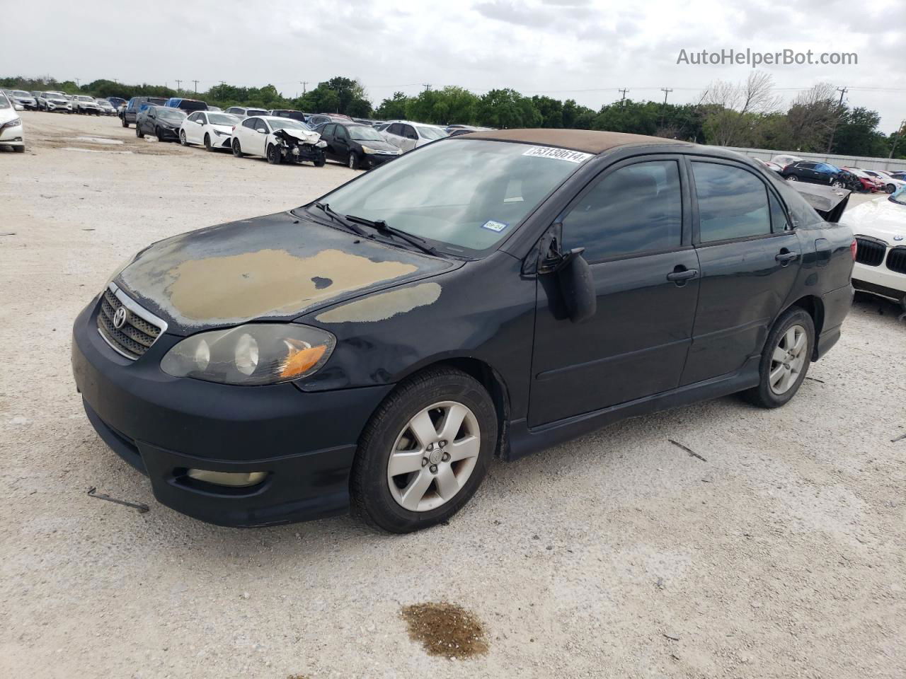 2008 Toyota Corolla Ce Black vin: 1NXBR32E88Z036804