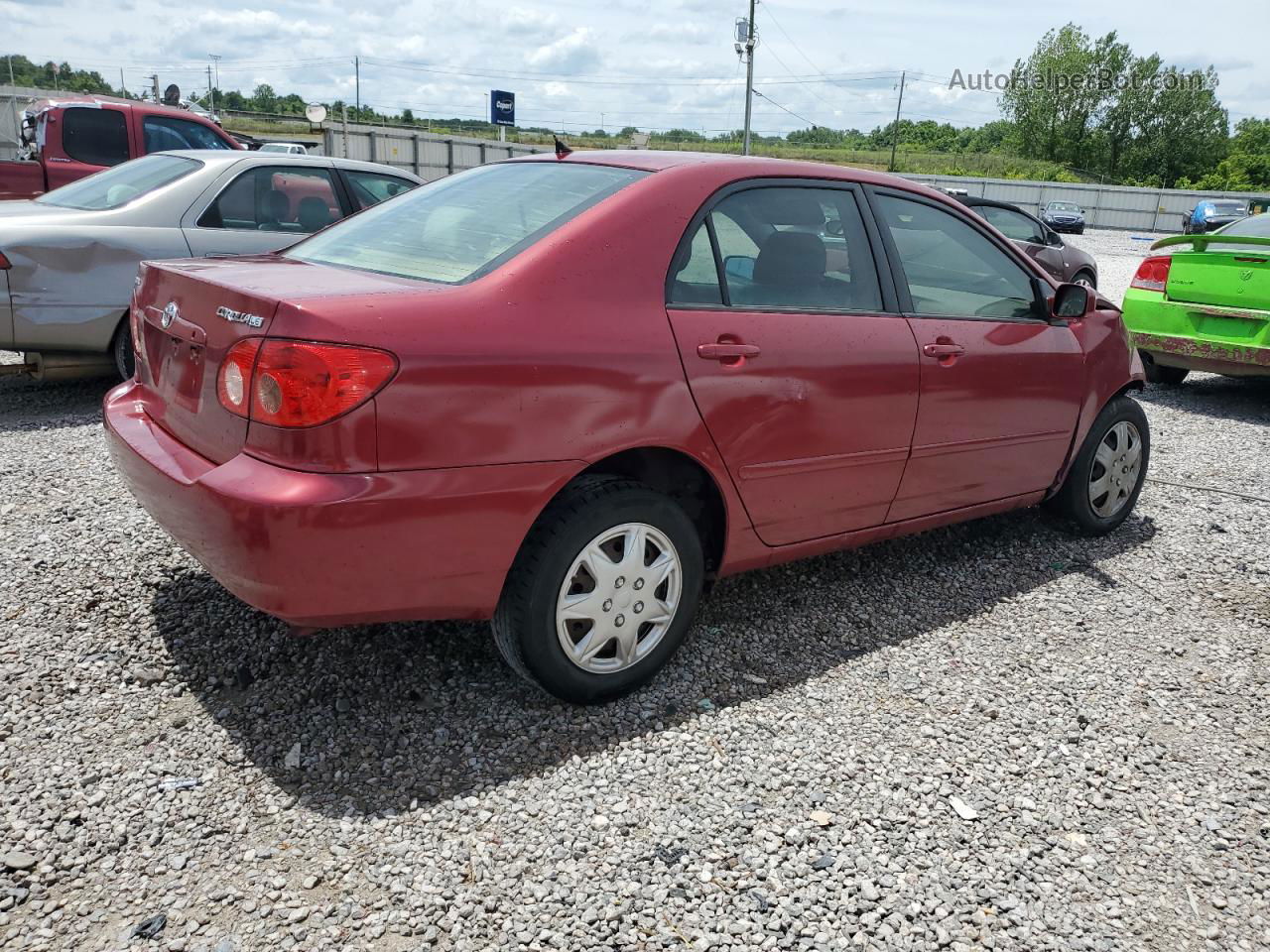 2008 Toyota Corolla Ce Red vin: 1NXBR32E88Z971241