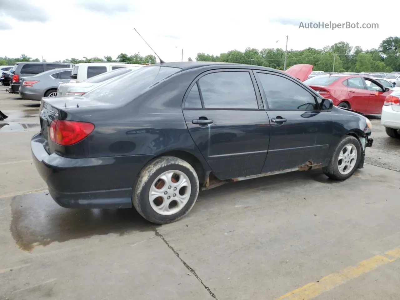 2003 Toyota Corolla Ce Black vin: 1NXBR32E93Z006994