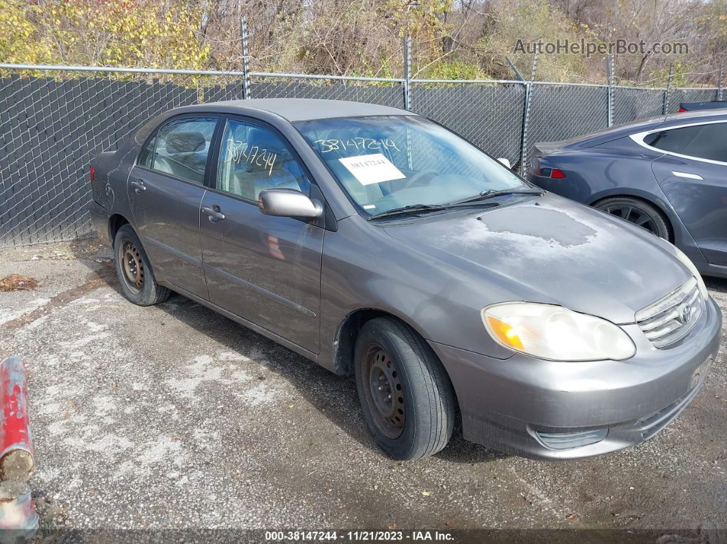 2003 Toyota Corolla Le Gray vin: 1NXBR32E93Z022600