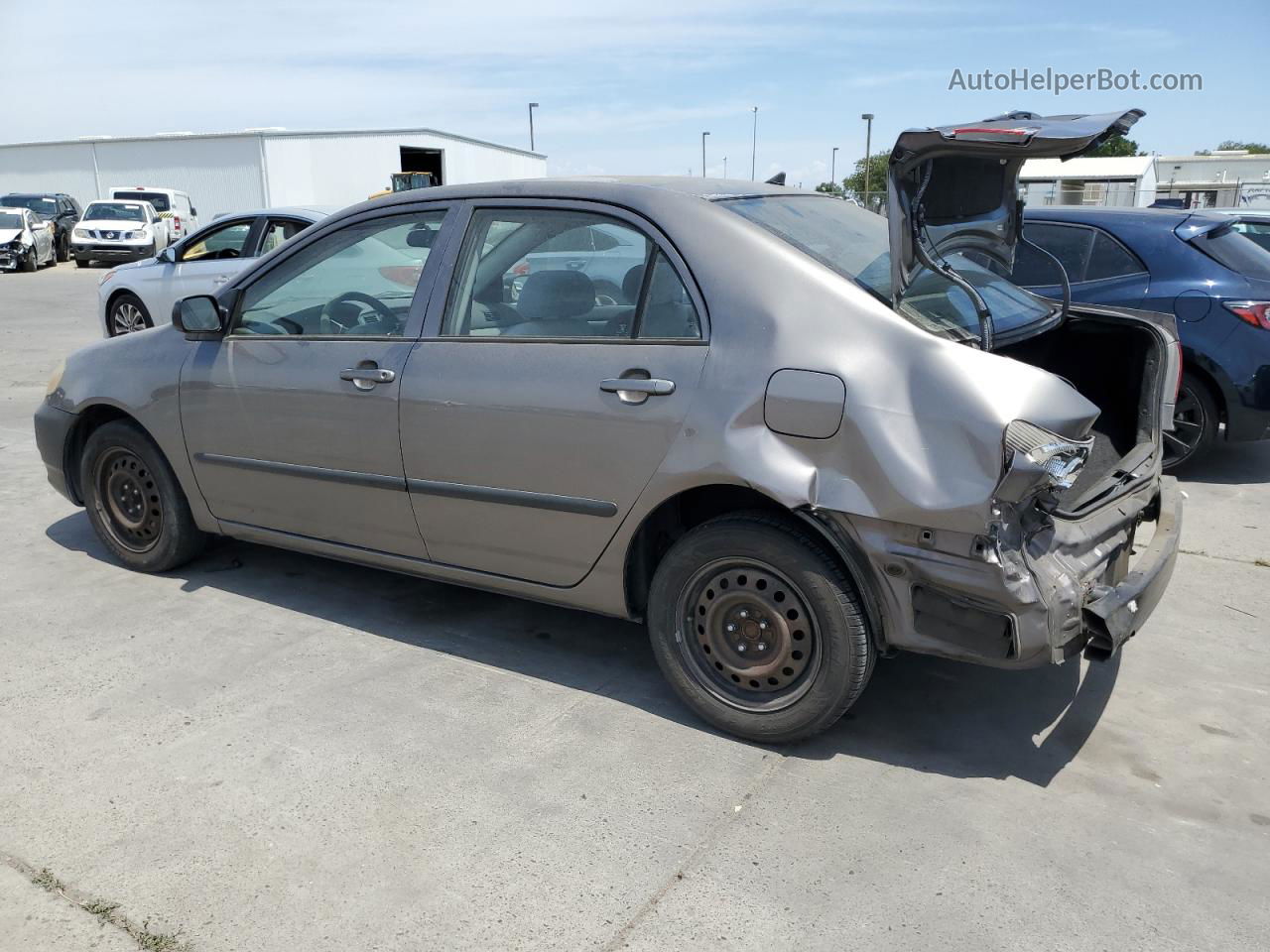 2003 Toyota Corolla Ce Gray vin: 1NXBR32E93Z029899