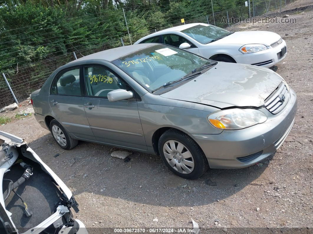 2003 Toyota Corolla Le Gray vin: 1NXBR32E93Z054172