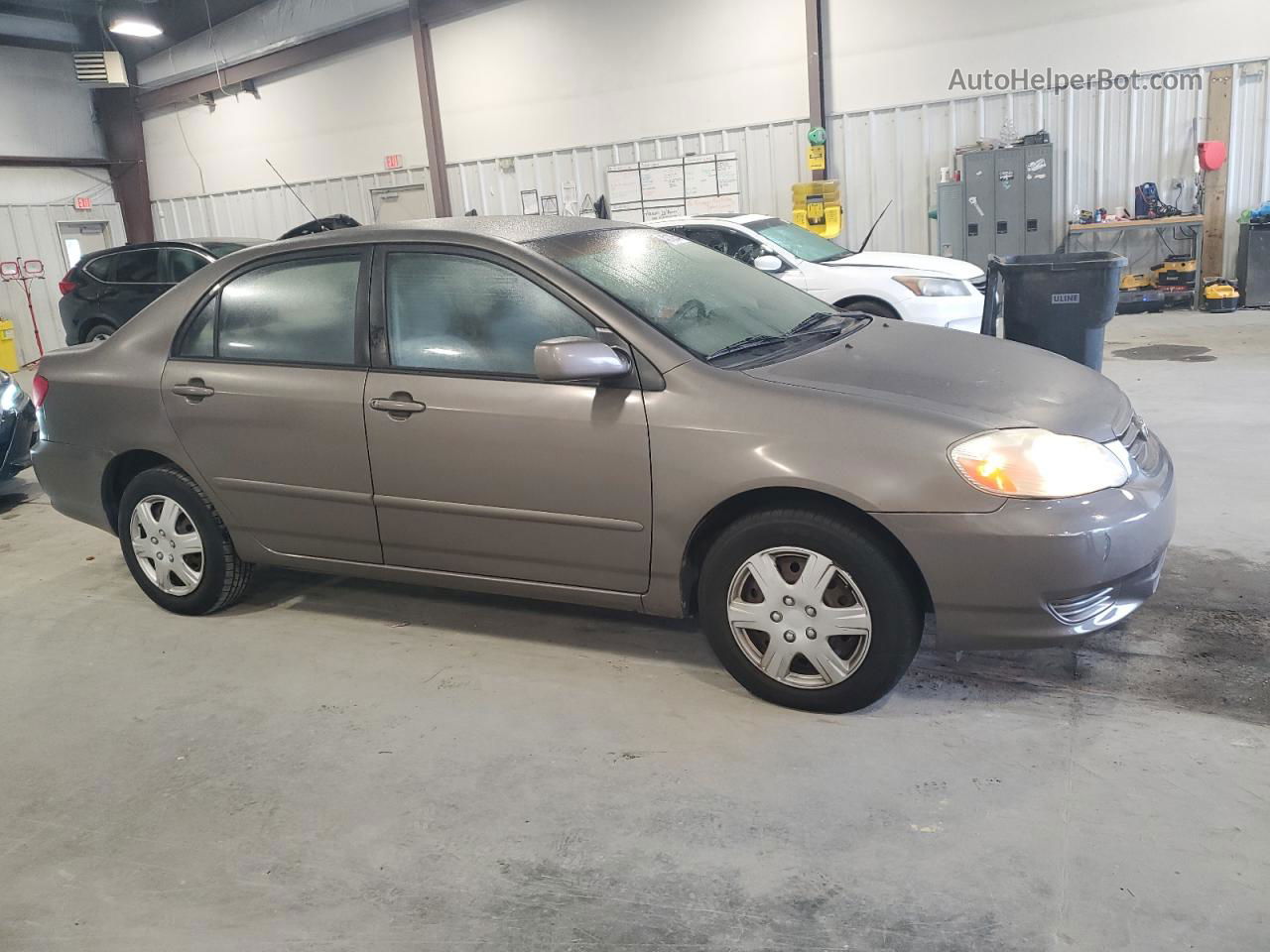 2003 Toyota Corolla Ce Gray vin: 1NXBR32E93Z106383