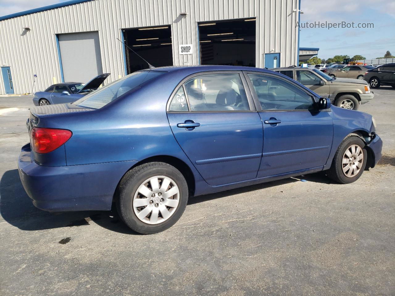 2003 Toyota Corolla Ce Blue vin: 1NXBR32E93Z116928