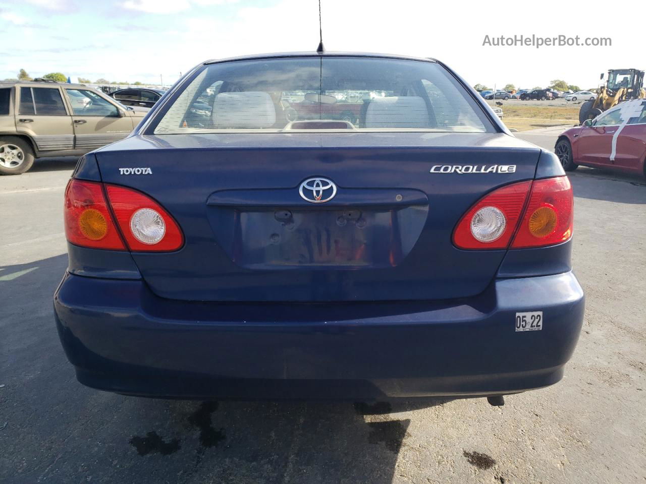 2003 Toyota Corolla Ce Blue vin: 1NXBR32E93Z116928