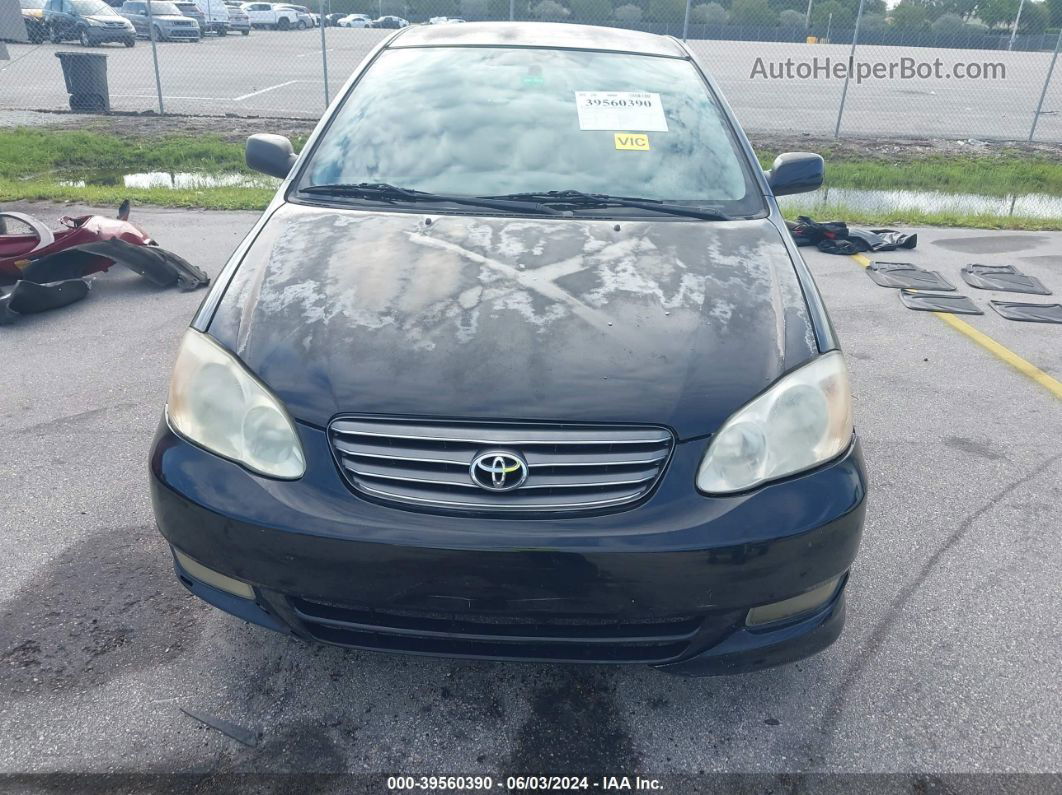 2003 Toyota Corolla S Black vin: 1NXBR32E93Z186123