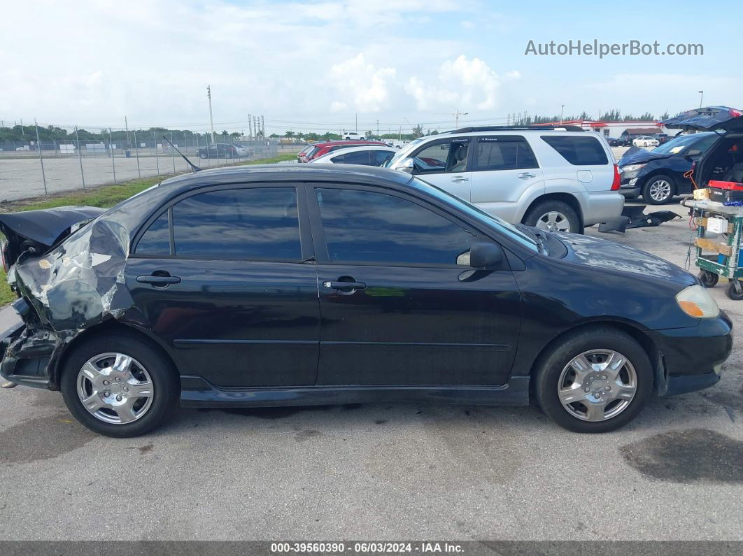 2003 Toyota Corolla S Black vin: 1NXBR32E93Z186123