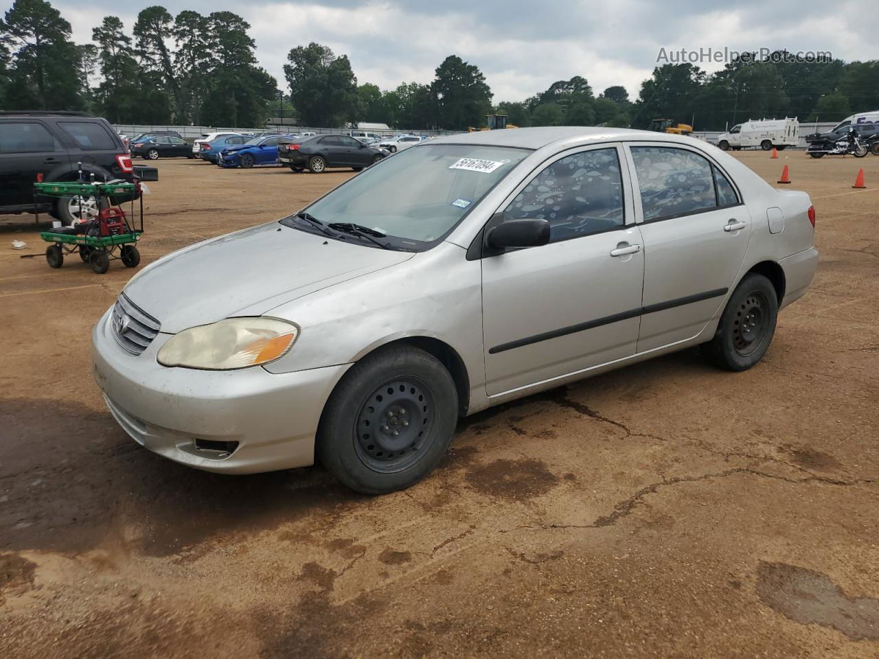 2004 Toyota Corolla Ce Gray vin: 1NXBR32E94Z198435