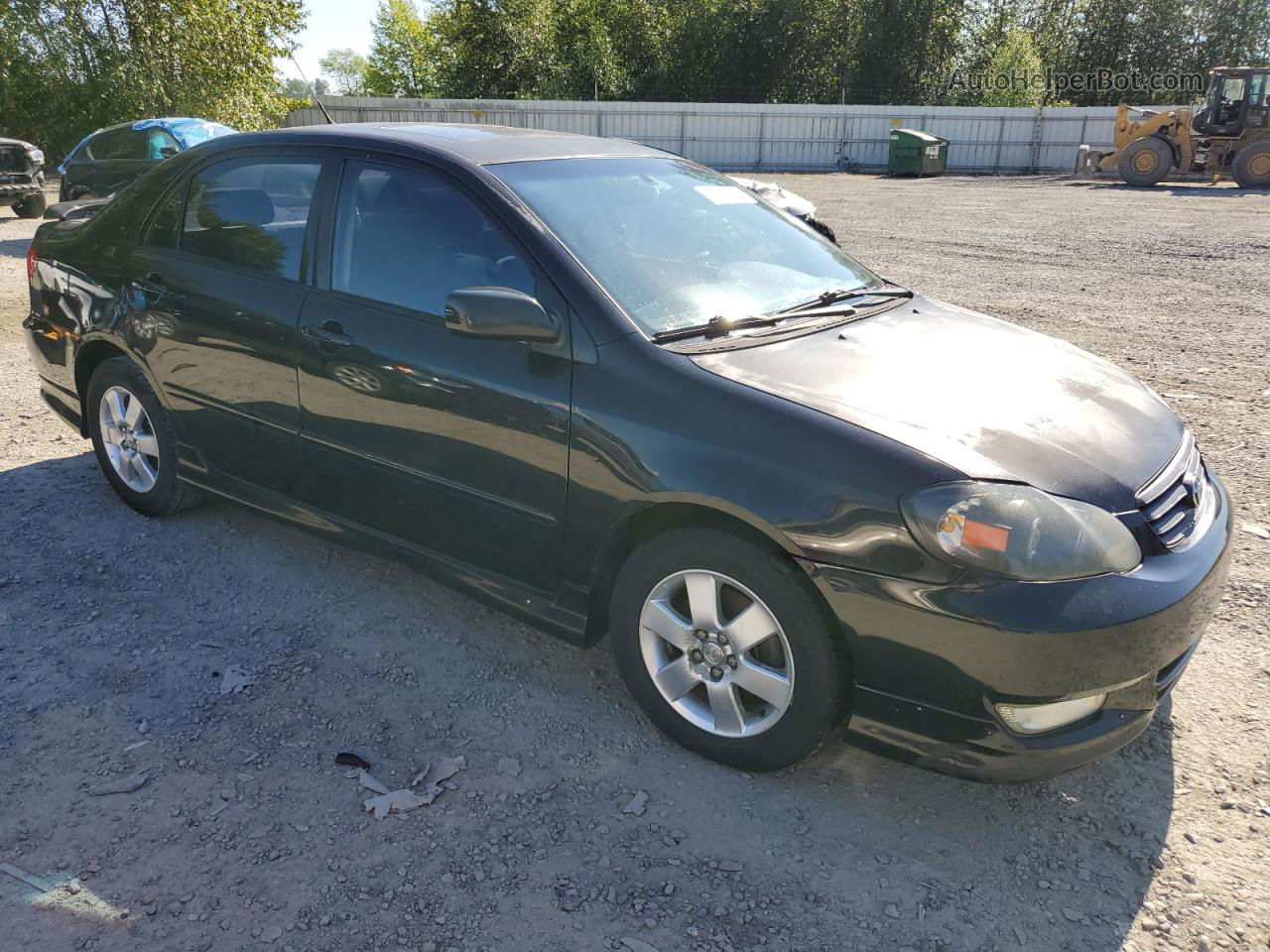 2004 Toyota Corolla Ce Black vin: 1NXBR32E94Z208638