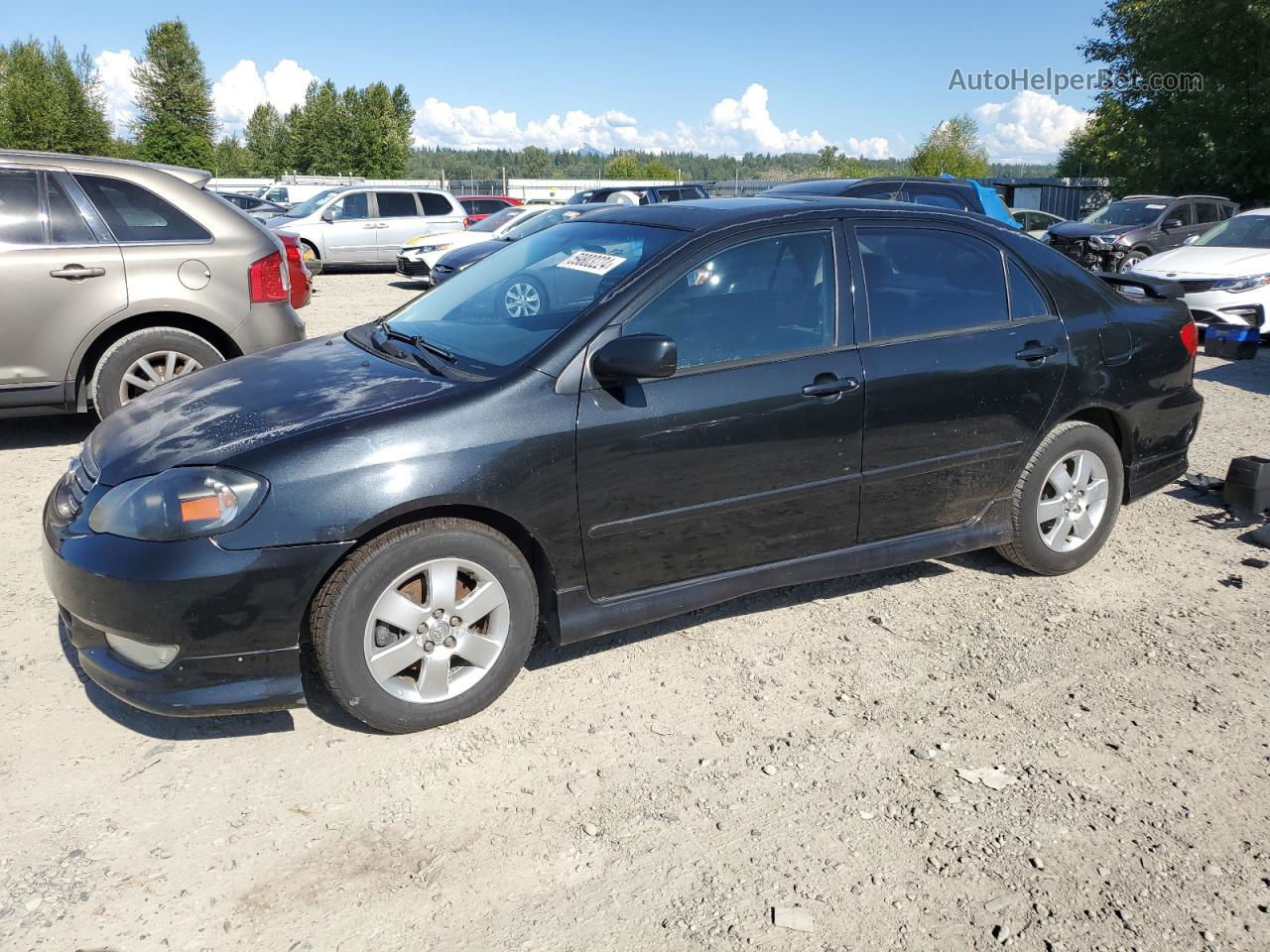 2004 Toyota Corolla Ce Black vin: 1NXBR32E94Z208638