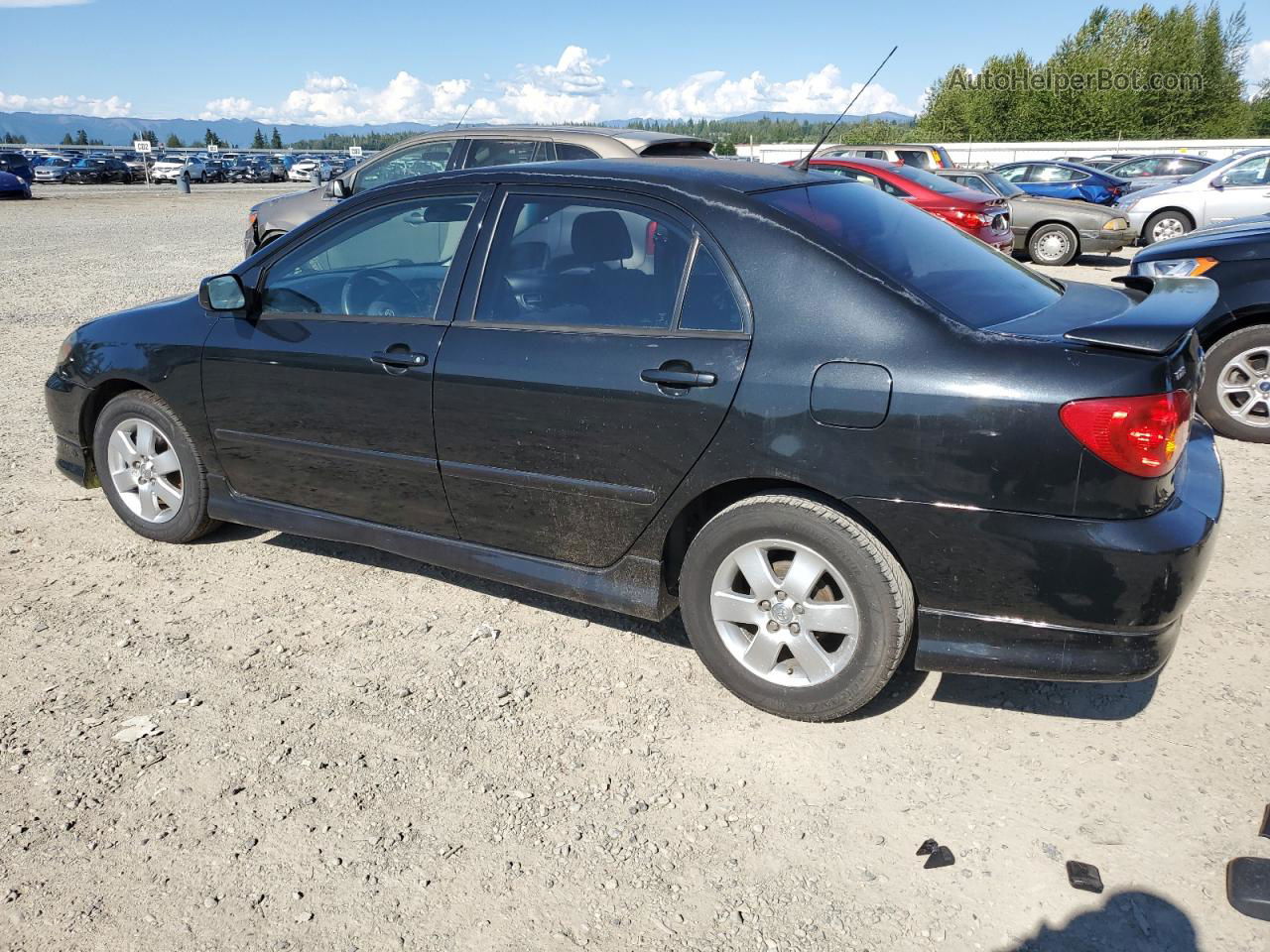 2004 Toyota Corolla Ce Black vin: 1NXBR32E94Z208638