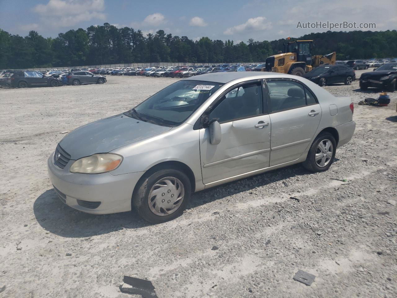 2004 Toyota Corolla Ce Silver vin: 1NXBR32E94Z227058