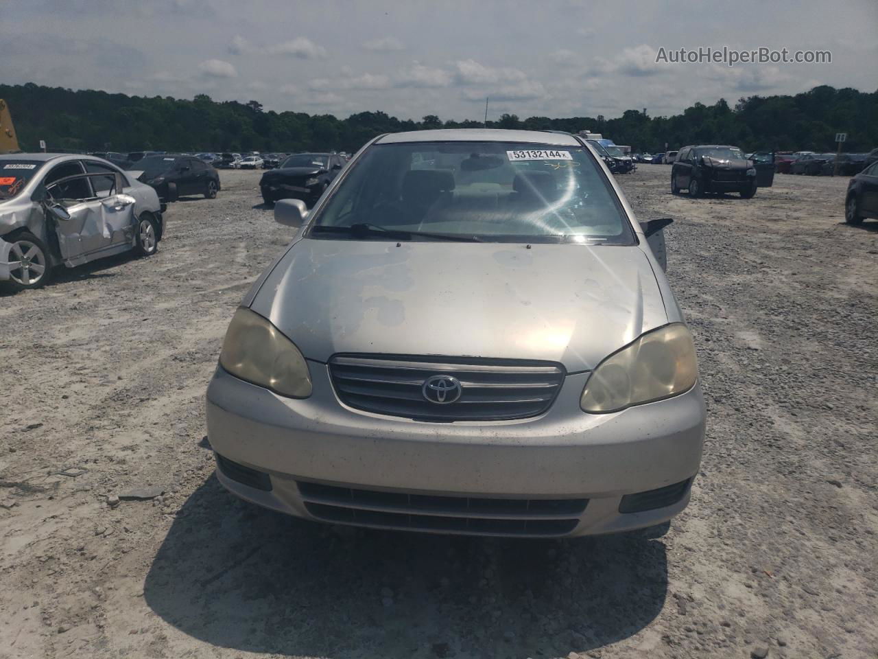 2004 Toyota Corolla Ce Silver vin: 1NXBR32E94Z227058