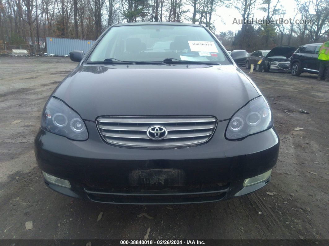 2004 Toyota Corolla S Black vin: 1NXBR32E94Z235483