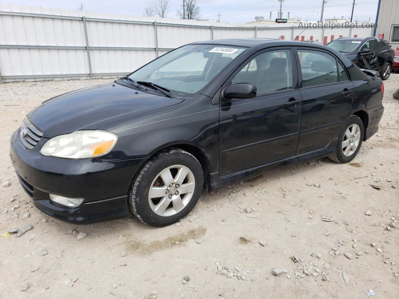 2004 Toyota Corolla Ce Black vin: 1NXBR32E94Z251778