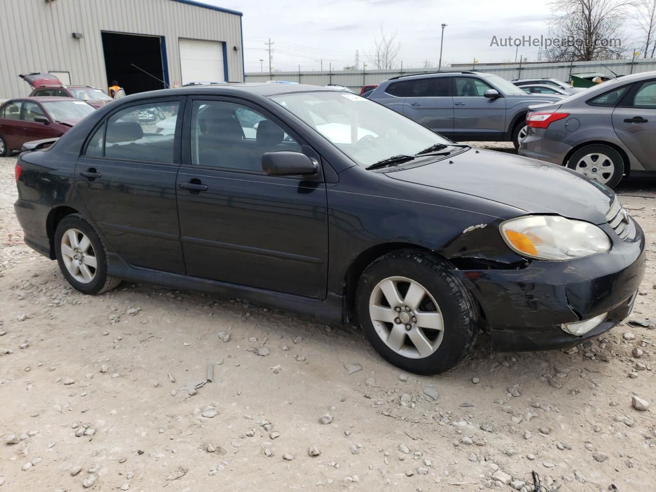 2004 Toyota Corolla Ce Black vin: 1NXBR32E94Z251778