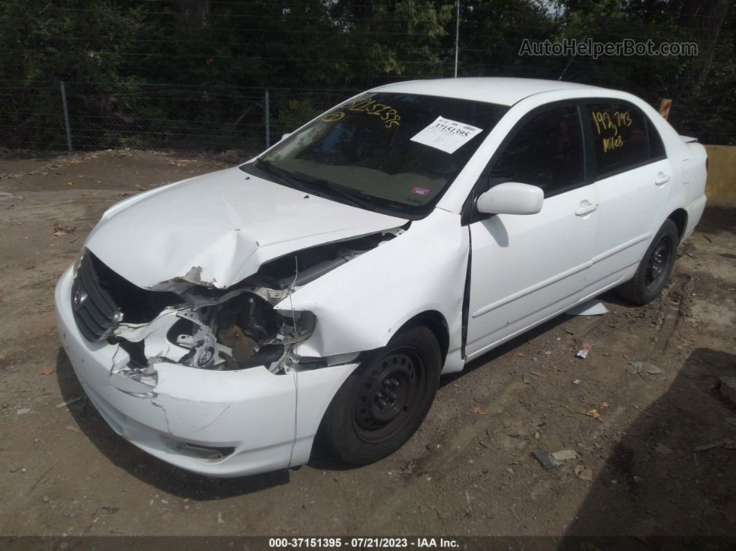 2004 Toyota Corolla Ce/s/le White vin: 1NXBR32E94Z260285