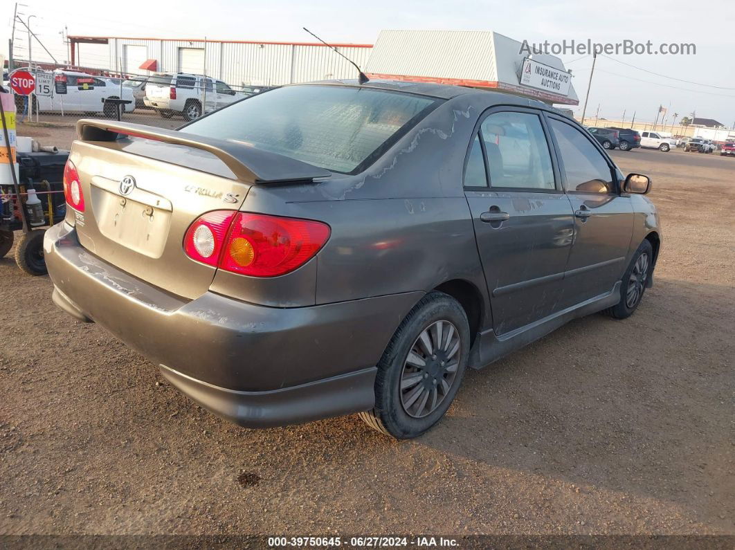 2004 Toyota Corolla S Gray vin: 1NXBR32E94Z289415