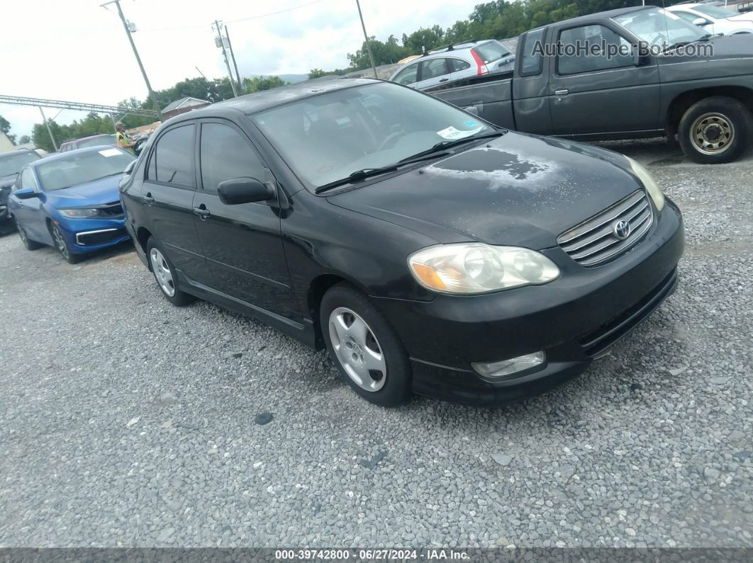 2004 Toyota Corolla S Black vin: 1NXBR32E94Z307931