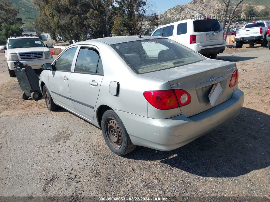 2004 Toyota Corolla Ce Gray vin: 1NXBR32E94Z320825