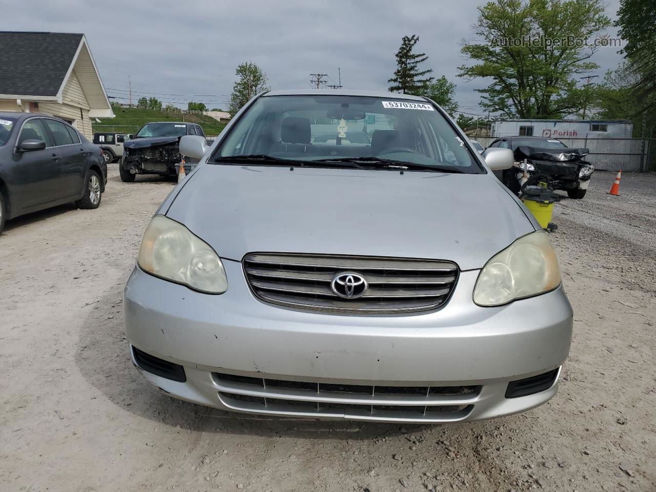 2004 Toyota Corolla Ce Silver vin: 1NXBR32E94Z327970