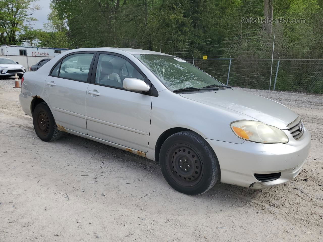 2004 Toyota Corolla Ce Silver vin: 1NXBR32E94Z327970