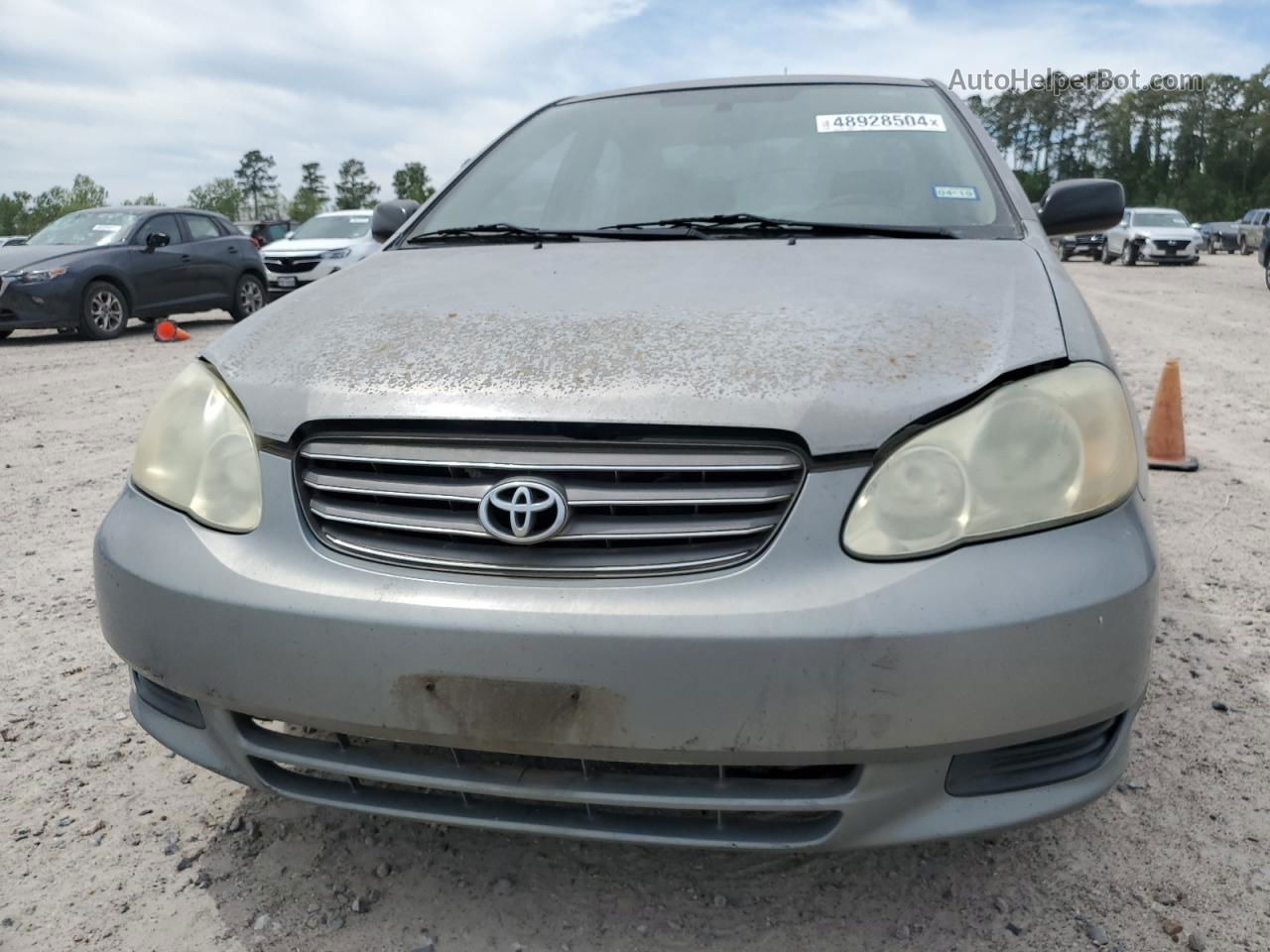 2004 Toyota Corolla Ce Silver vin: 1NXBR32E94Z331646